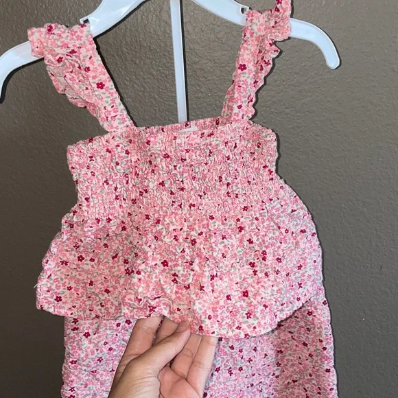 btween Pink and Red Floral matching suit - Picture 2 of 6